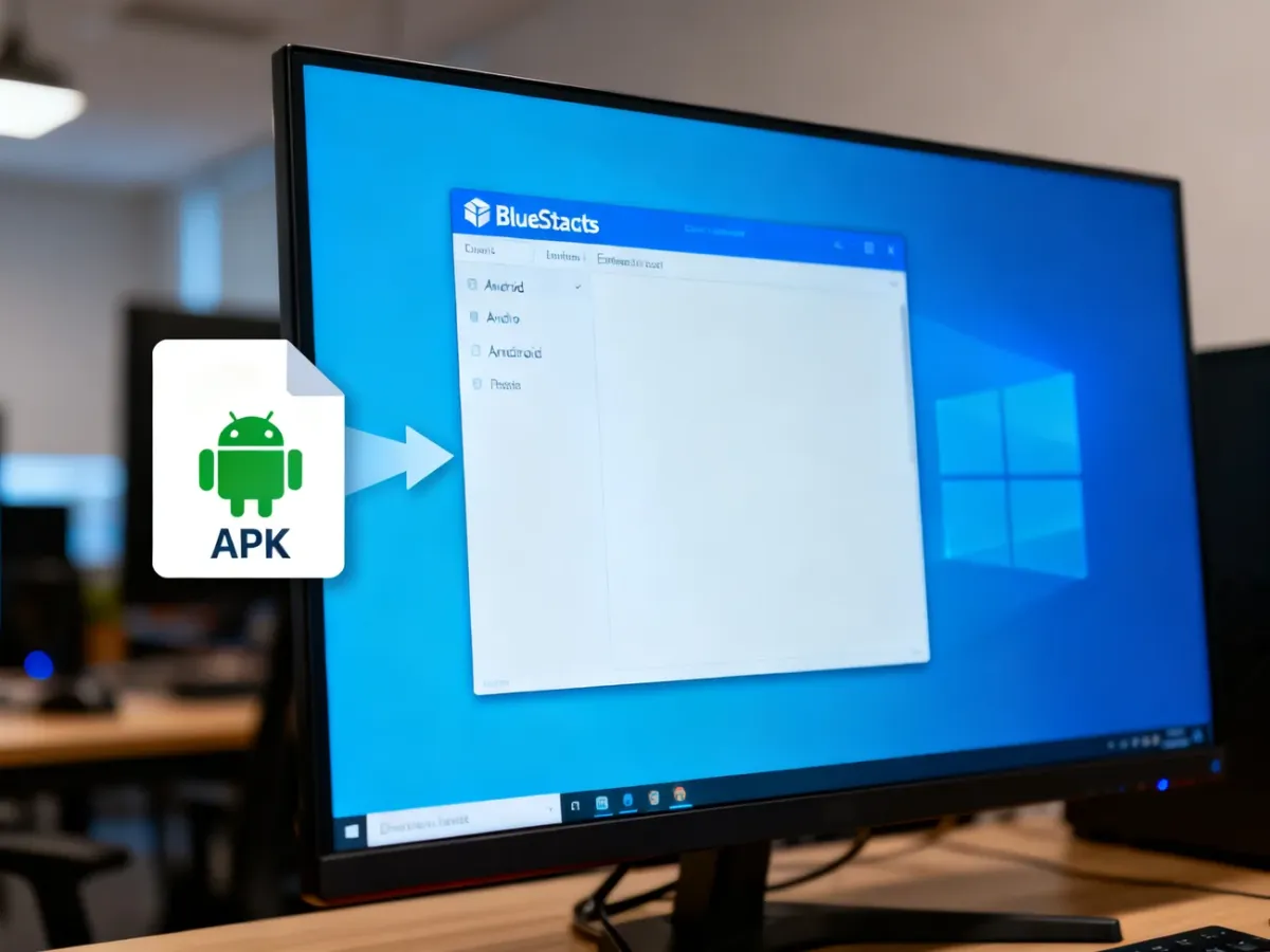 Instalowanie pliku APK w emulatorze BlueStacks na komputerze